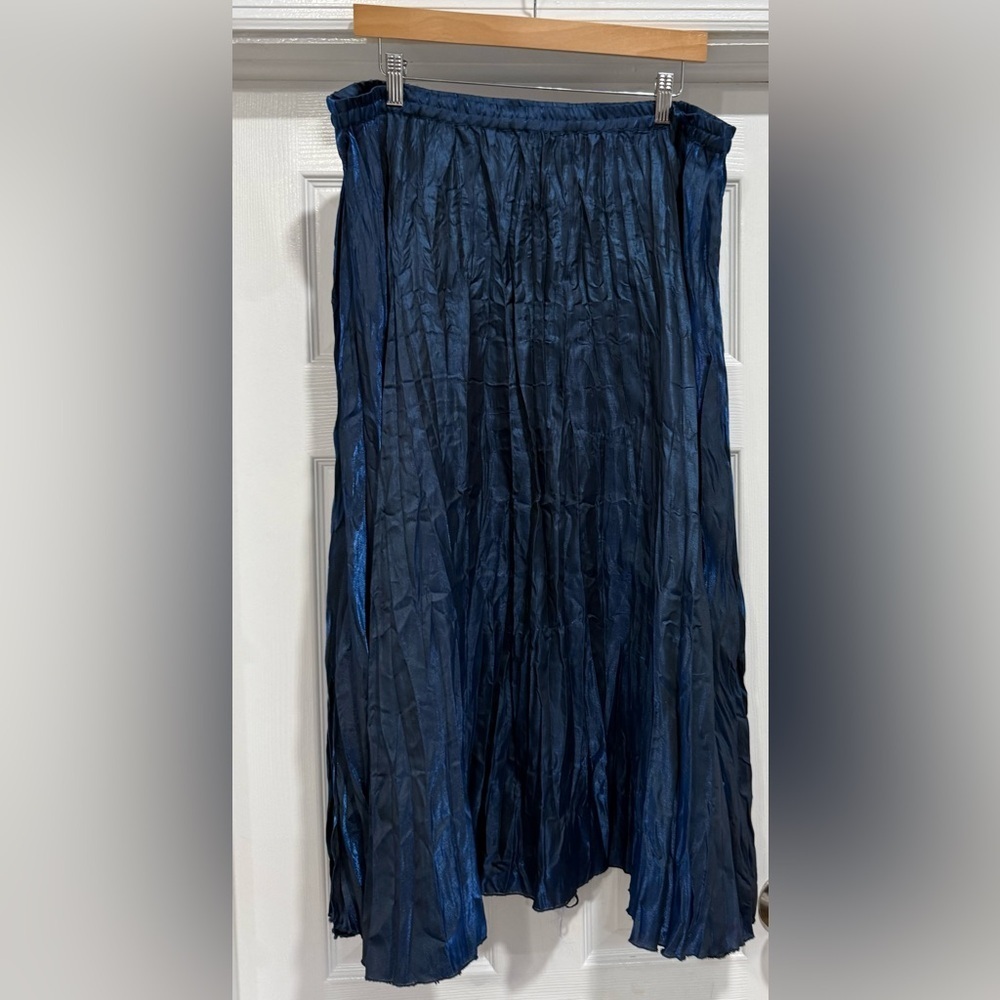 TravelSmith Deep Blue Maxi Skirt